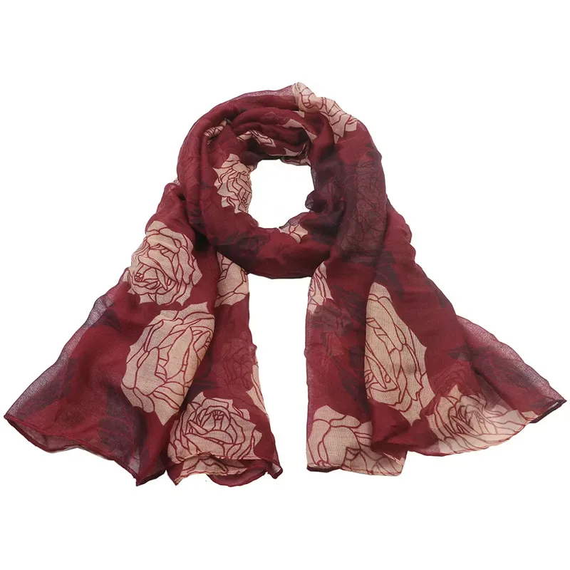 Scarf Lola - Vinröd