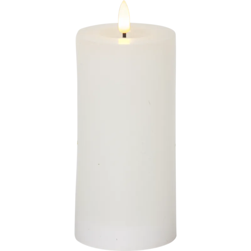 Blockljus LED Candle 17,5 cm - White