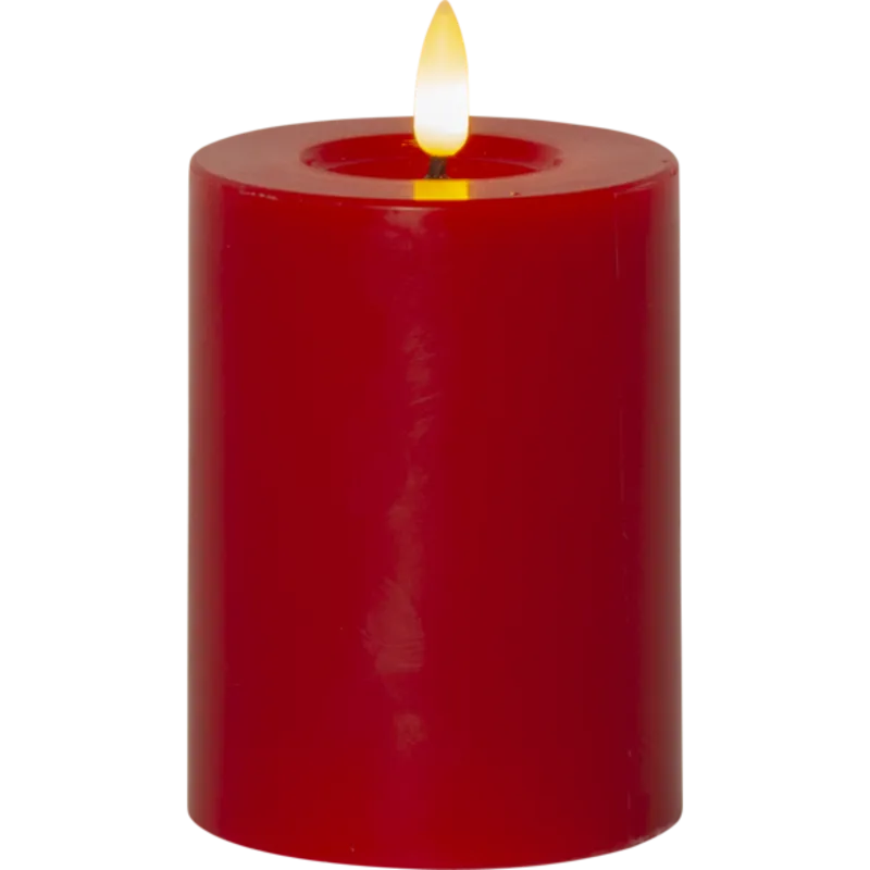 Blockljus LED Candle 12,5 cm - Red