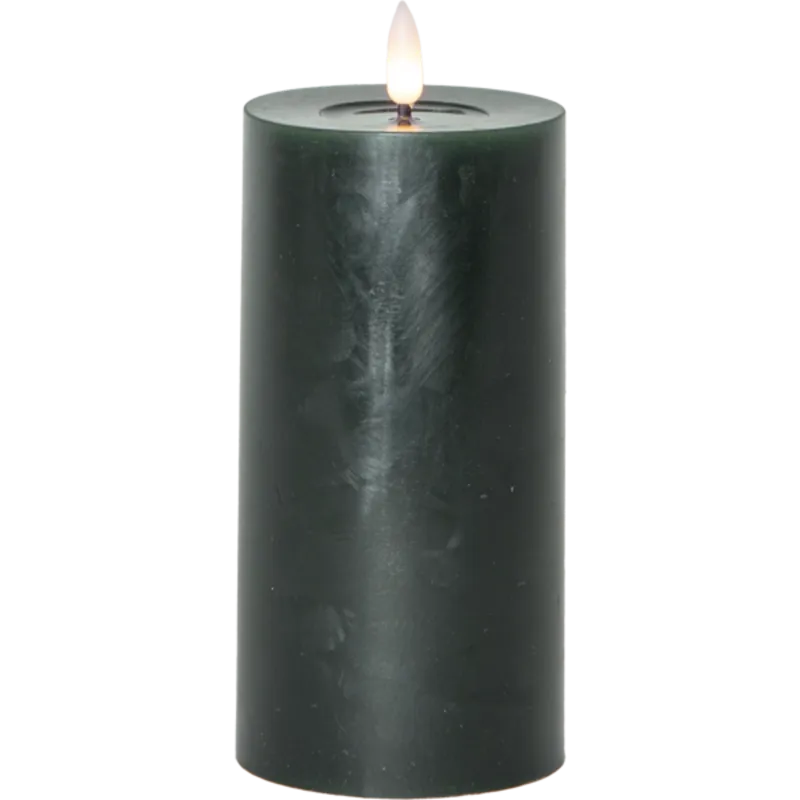 Blockljus LED Candle 17,5 cm - Green