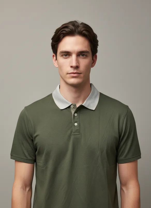 Klassisk Plain Polo - Dk Army