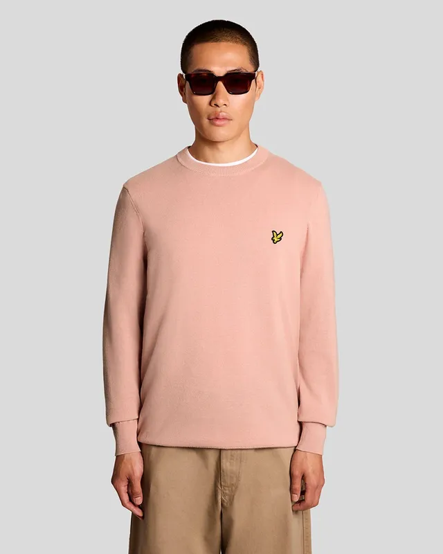 Cotton Crew Neck Jumper - Terracotta