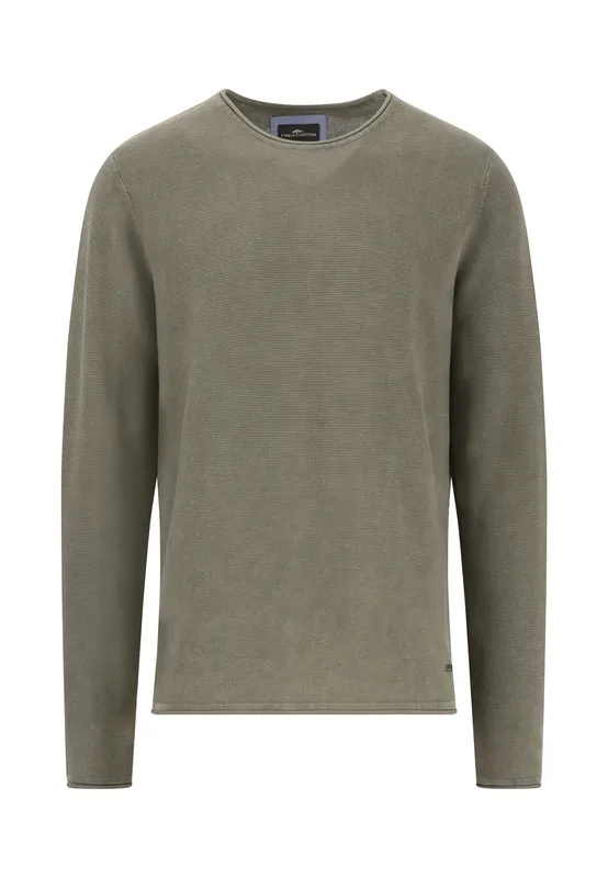 Stickad Tröja - Dark Khaki