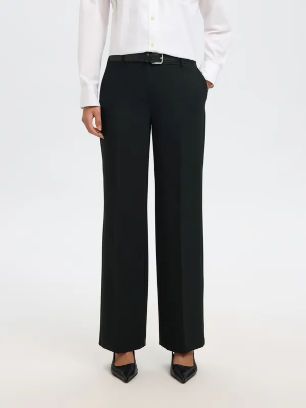 Kostymbyxa Rita Wide Pant - Black