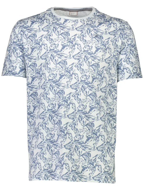 Mönstrad T-shirt - Bright Blue