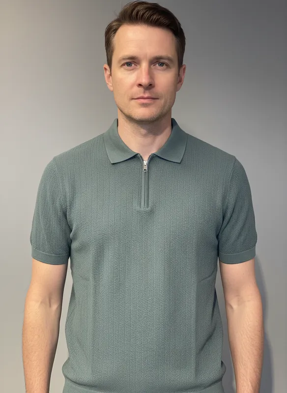 Pikétröja Herr - Balsam Green