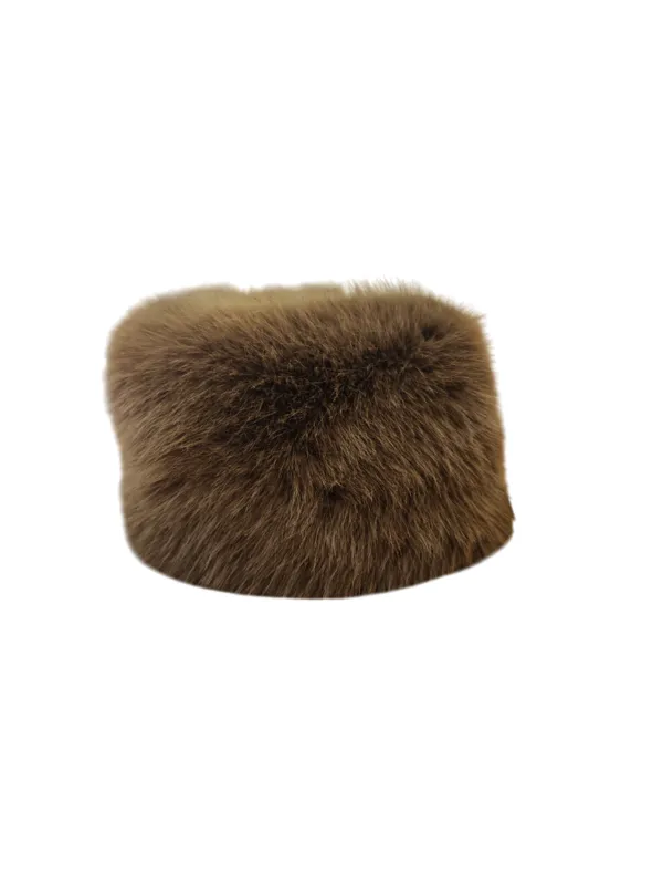 Mössa Pälsimitation  - Brown