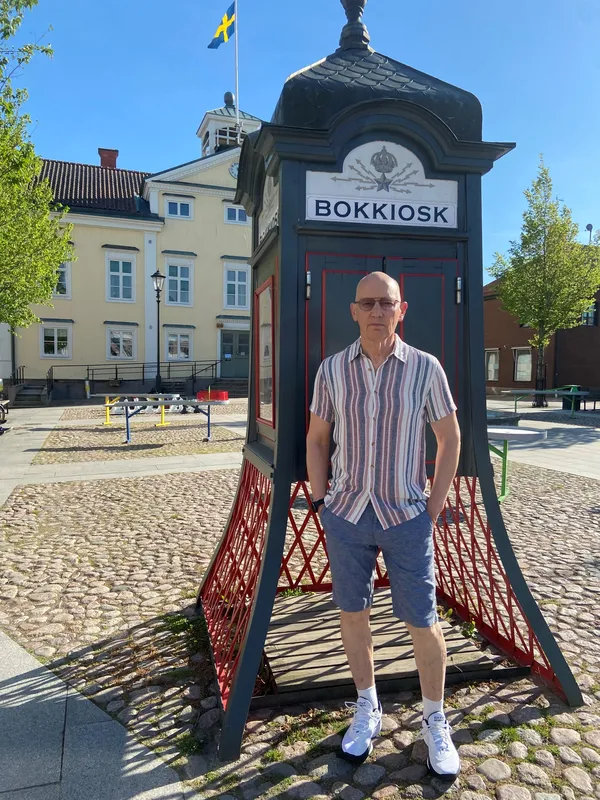 Skjorta i Linneblandning - Brick Red