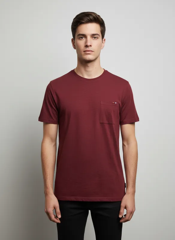 Enfärgad T-shirt - Tawny Port