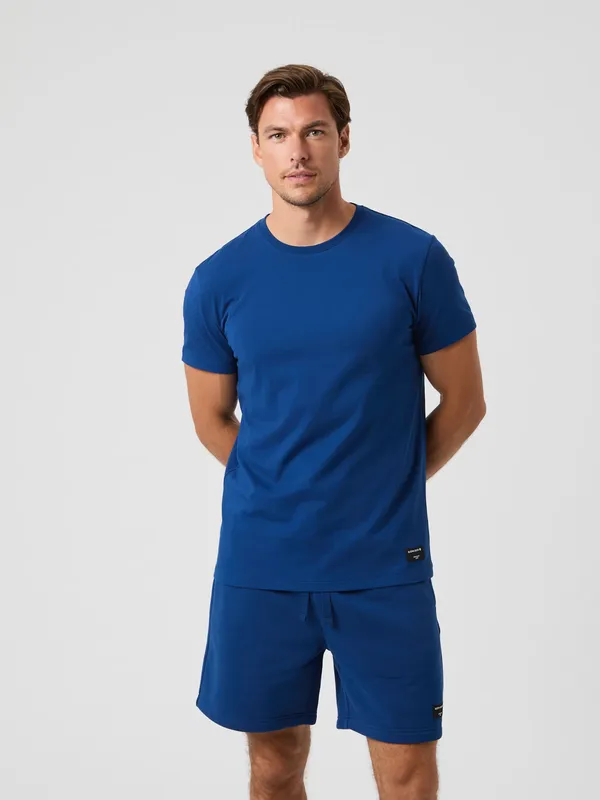 Centre T-shirt - Estate Blue
