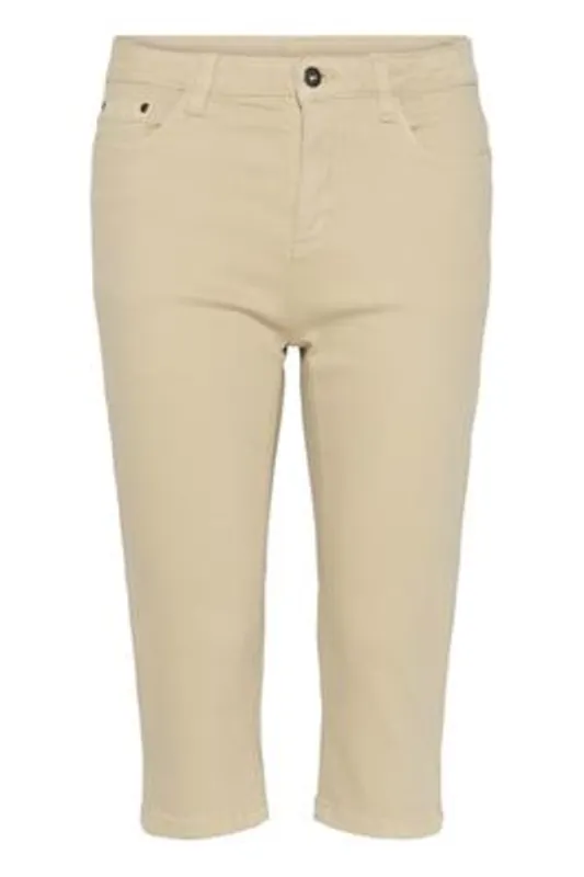 Stretchiga Caprijeans - Feather Gray