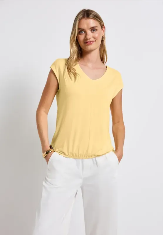 Mjukt Jerseylinne - Buttercream Yellow            
