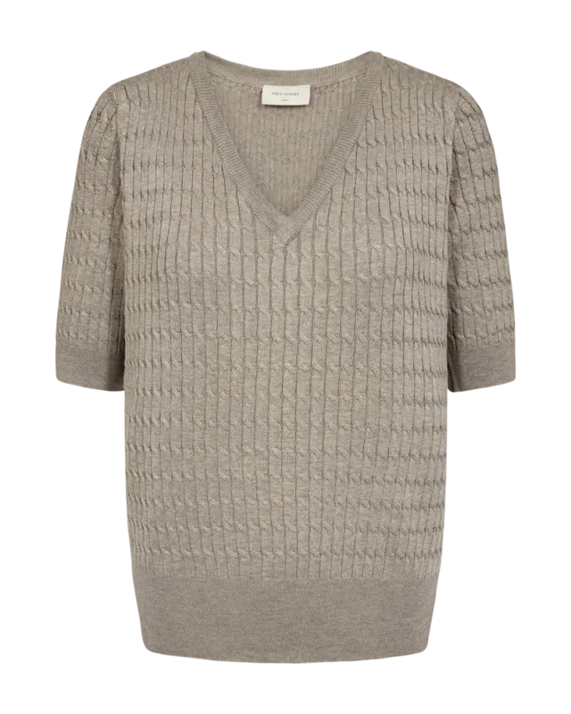 Fqdalva Pullover - Silver Mink Melange