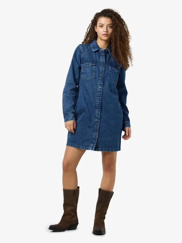 Jeans Klänning - Medium Blue Denim
