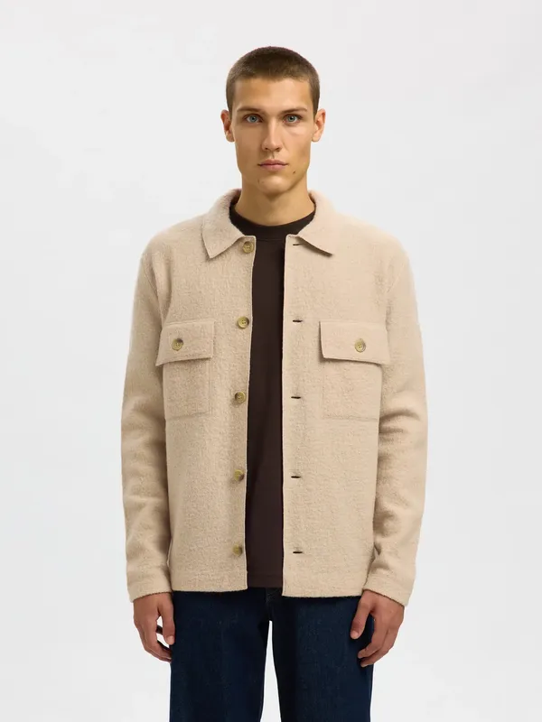 Overshirt i ull - Pure Cashmere