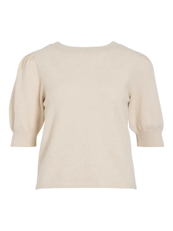 Stickad Topp - Super Light Natural Melange