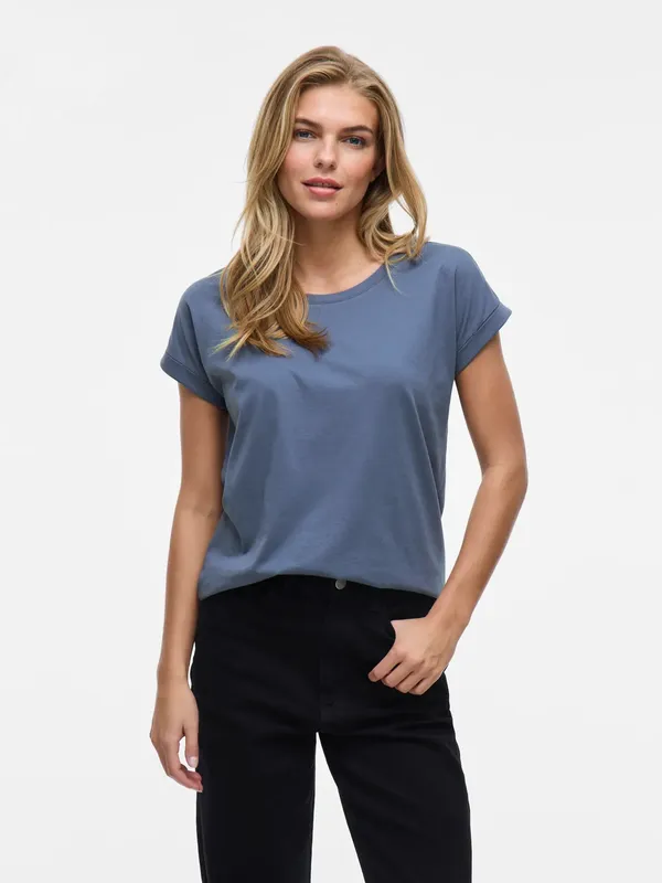 Enfärgad T-shirt - Vintage Indigo