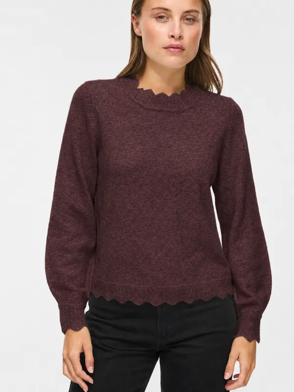 Nikolina Knit Top - Port Royale Melange