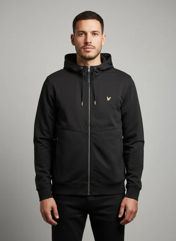 Jacka- Hybrid Hoodie - Jet Black