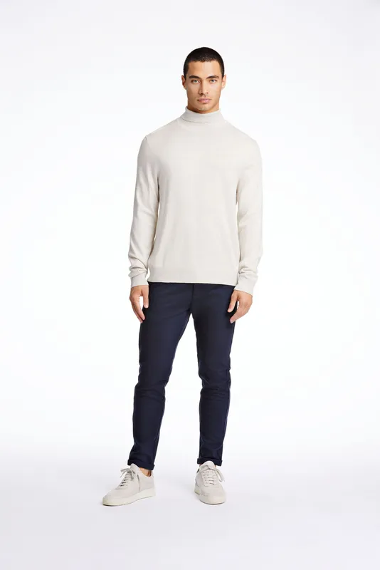 Polotröja - Off White Mel