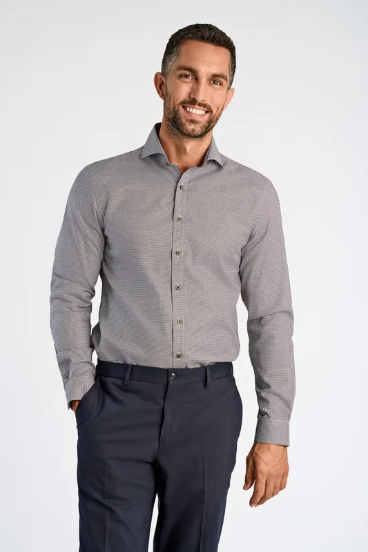 Business Casual Skjorta - Brown