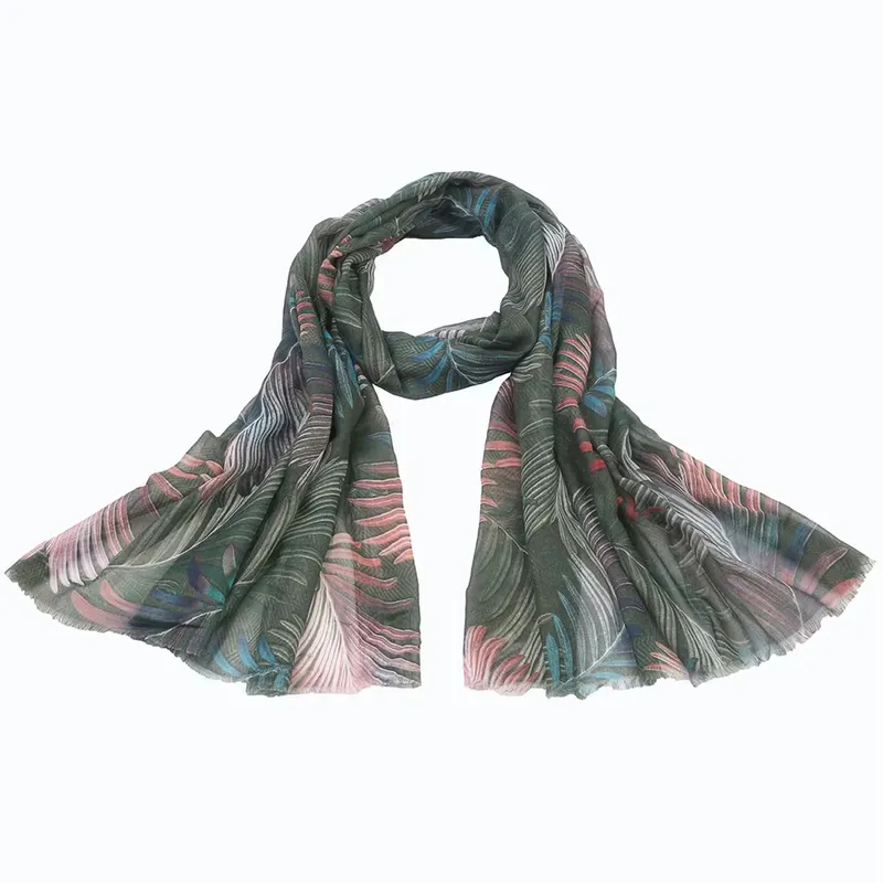 Scarf Cora  - Olivgön