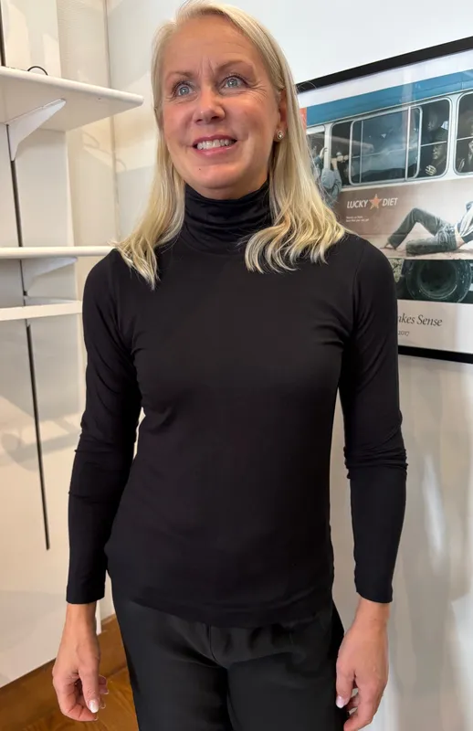 Långärmad Polotröja - Black 
