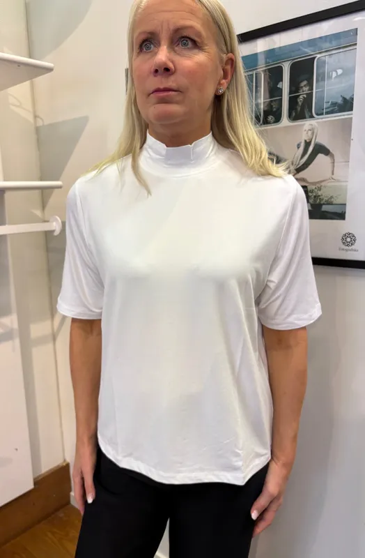 Kortärmad Polotröja - White