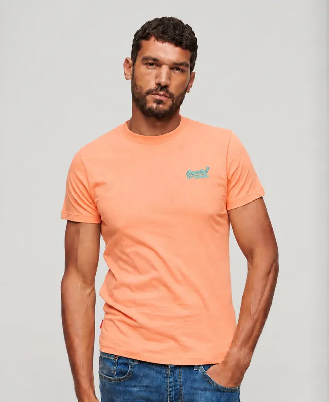 Essential Logo T-Shirt - Coral Reef/Blue
