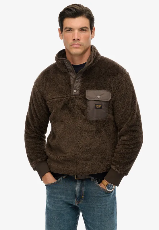 Pile Fleecejacka - Slate Brown