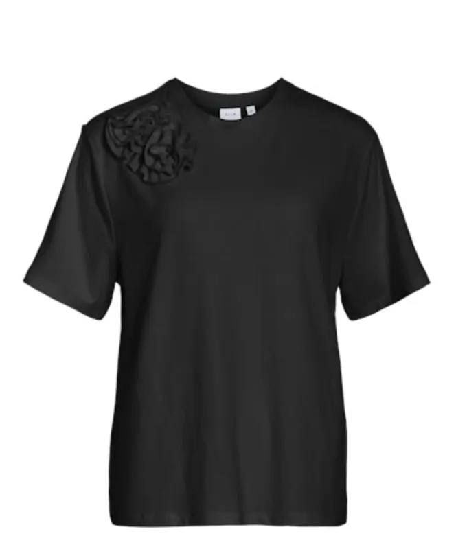 Topp Med Blommig detalj - Black Beauty