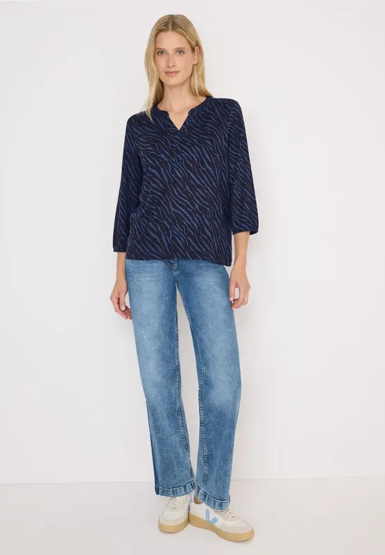 Mönstrad Topp - Urban Dark Blue               