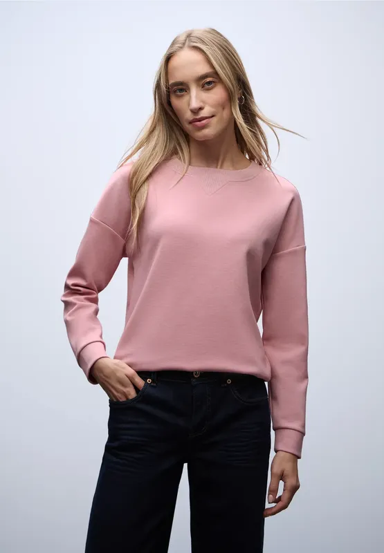Sweatshirt - Powder Pink Mel.              