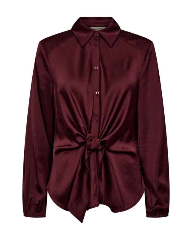 Blus Med Knytdetalj - Port Royale