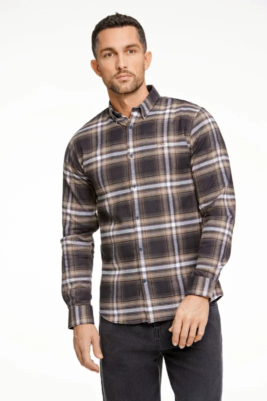 Flanellskjorta - Dk Brown