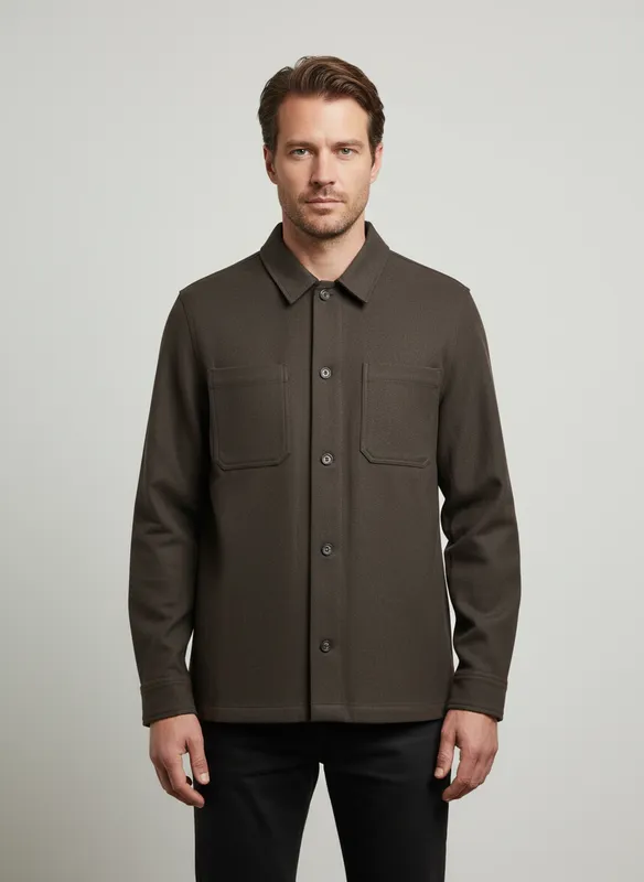 Overshirt - Brown Mel