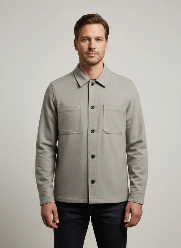Overshirt - Stone Mel
