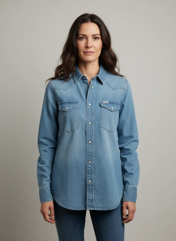 Western Skjorta - Denim