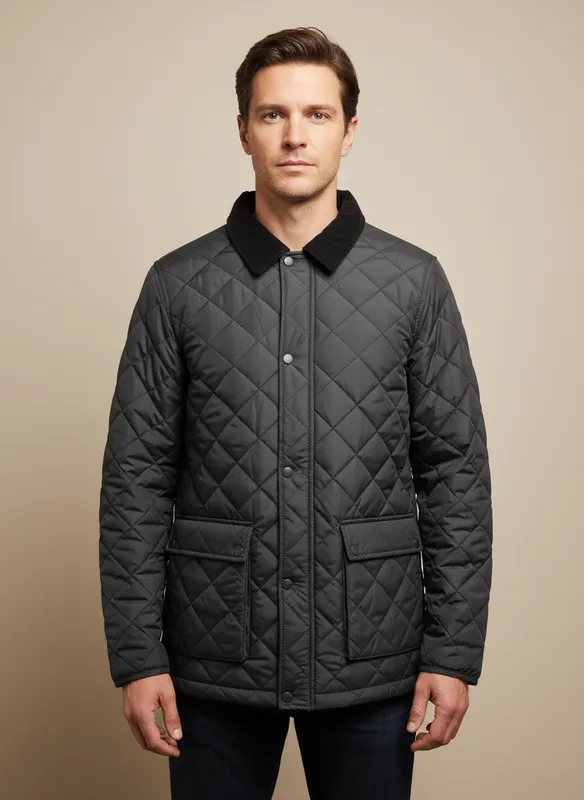 Quiltad Jacka - Black