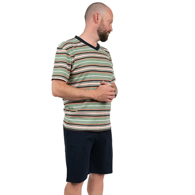 Pyjamas Med Kort Ärm - Green