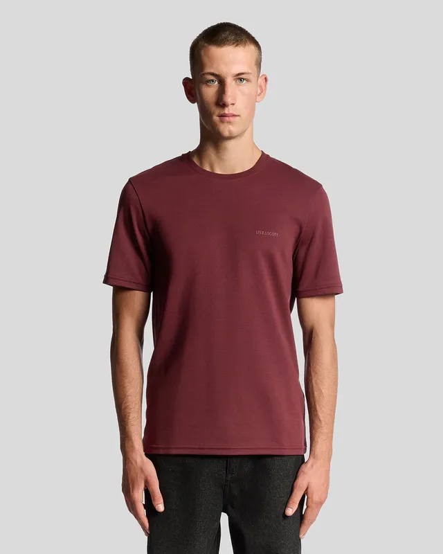 Chest Logo Interlock T-shirt - Port (y052)