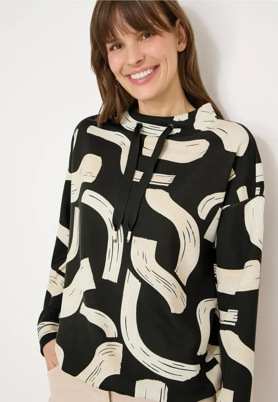 Tröja med snörning - Raw Khaki                     