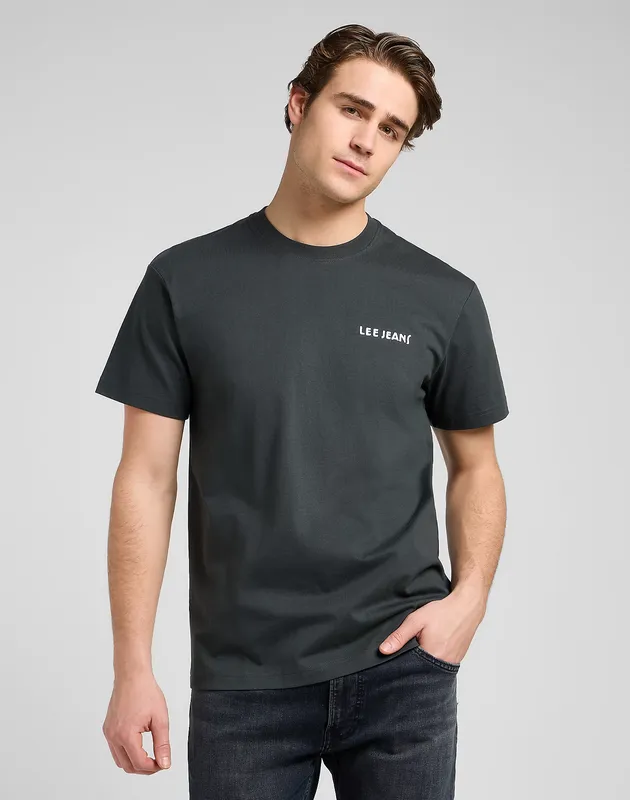 Relaxed Graphic T-shirt - Washed Black