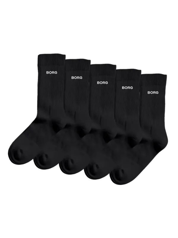 Essential Crew Socks 5-pack - Black