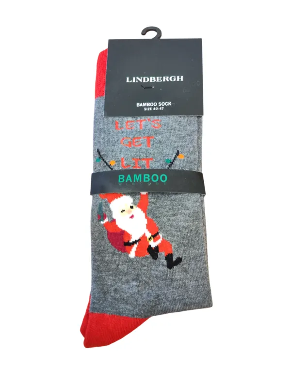 Julstrumpor I Bambu - Dk Grey Mel