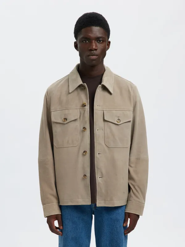 Suede Overshirt Thom - Desert Taupe
