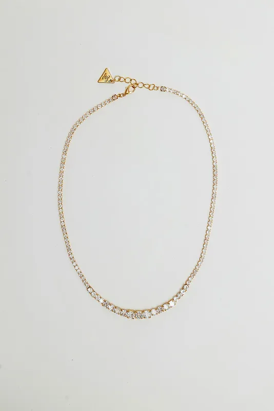 Strass Cath Necklace - Gold
