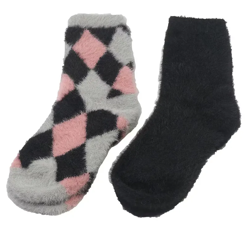 Strumpa Cozy - Black/Rose