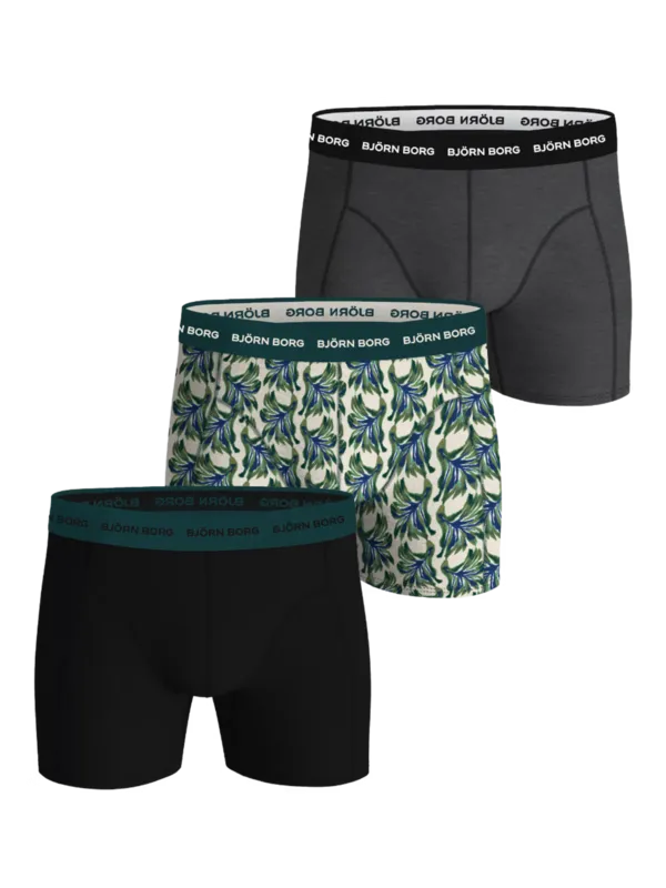 Cotton Stretch Boxer 3-pack - Green