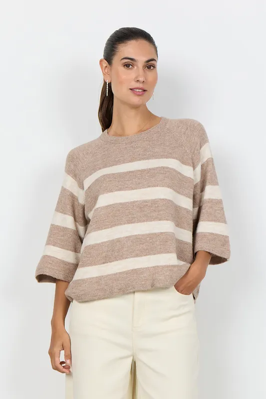 Sc-orlean Stripe 5 - Sand Melange Combi